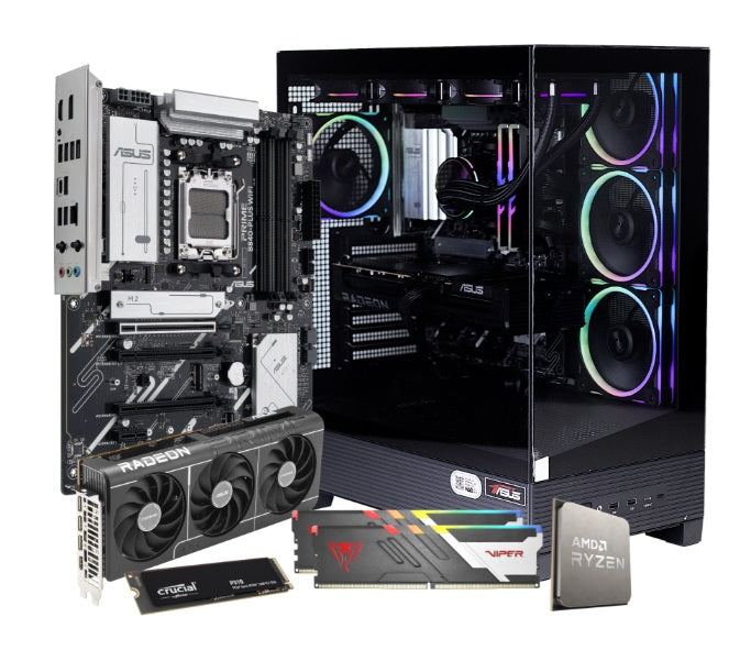 PCBuilder Ryzen™7 7800X3D MAXIMUS Radeon™RX9070XT Win11 Gaming PC