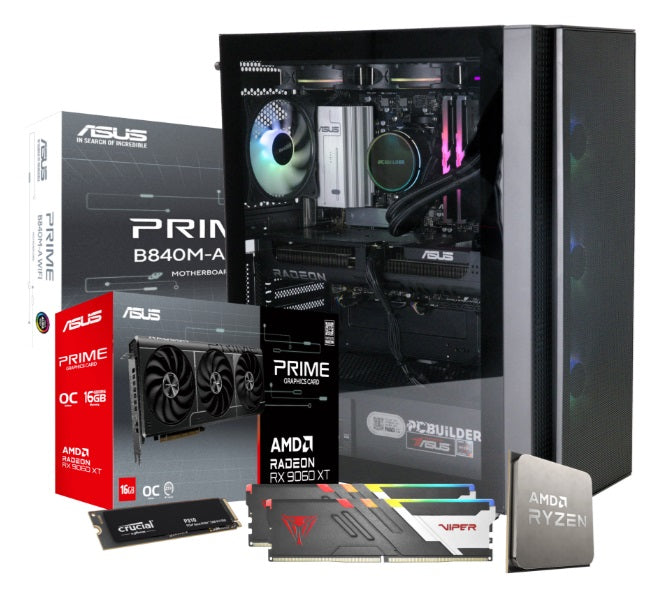 PCBuilder Ryzen™5 7600 SEEKER Radeon™RX9060XT Win11 Gaming PC